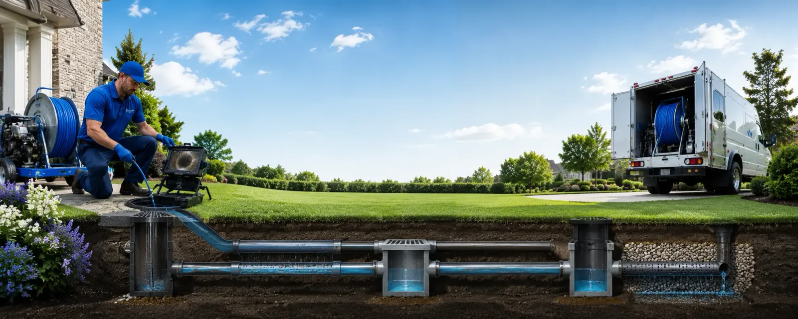 Outdoor drain cleaning information for West Fork, AR